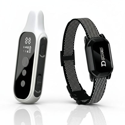 White and black electronic devices on a white background