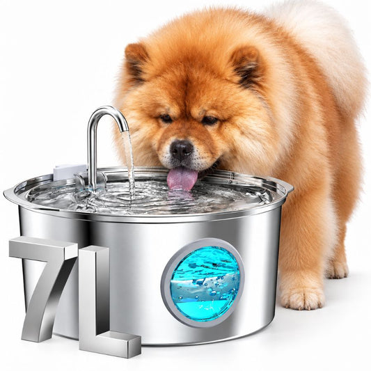 Dog Water Fountain – 7L Large-Capacity and Stainless Steel