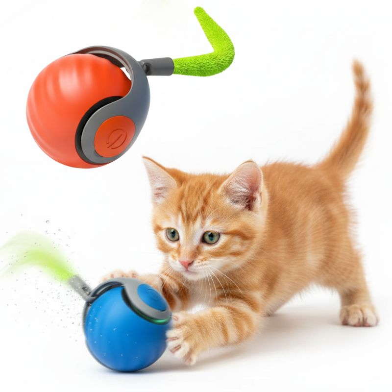 Interactive Smart Pet Ball – Automatic and Rechargeable Toy