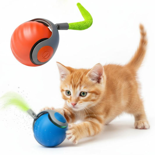 Interactive Smart Pet Ball – Automatic and Rechargeable Toy
