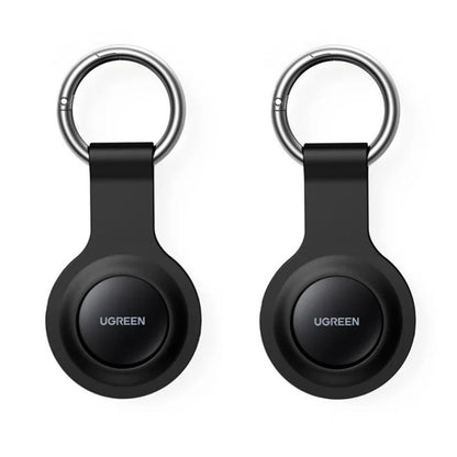 Two black UGREEN keychain devices on a white background